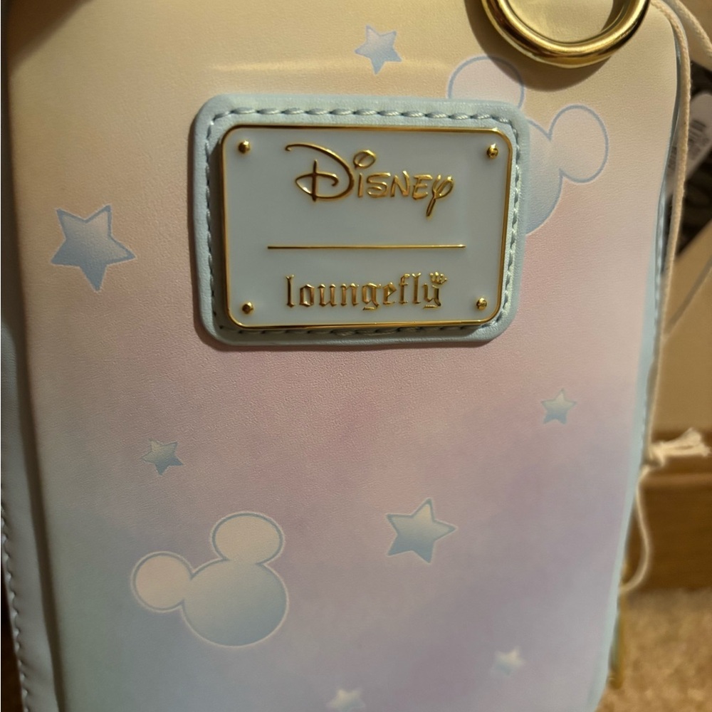 Loungefly Disney Mickey and Friends Tie Dye Crossbody Bag with Coin Purse - Picture 5 of 10